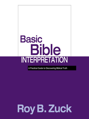cover image of Basic Bible Interpretation
